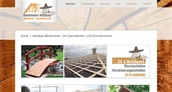 Desktop Screenshot of beckmeier-gmbh.de